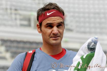 Roger Federer (allenamento), Campionati Internazionali BNL d'Italia 2016 - Foro Italico - Roma (foto di Monique Filippella)