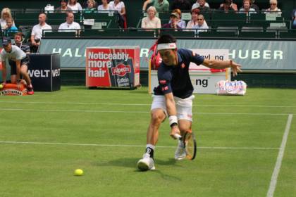 Kei Nishikori - Halle 2016 (foto Roberto Dell'Olivo)