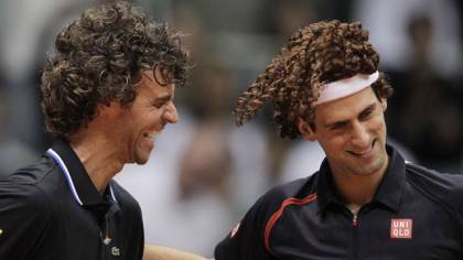 Guga Kuerten e Novak Djokovic