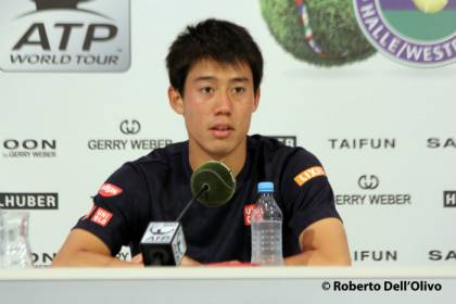 Kei Nishikori - Halle 2016 (foto di Roberto Dell'Olivo)