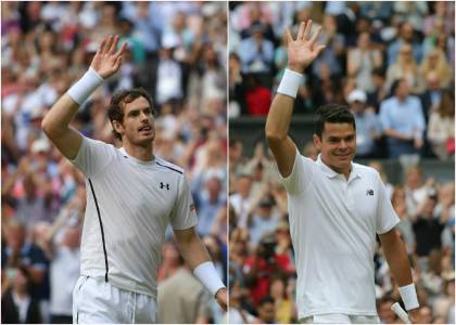 Andy Murray e Milos Raonic - Wimbledon 2016 finale