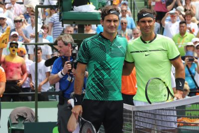 Roger Federer e Rafa Nadal - Miami 2017 (Photo Art Seitz c2017)