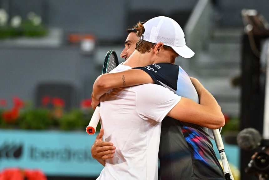 Jannik Sinner e Lorenzo Sonego - Madrid 2024 (X @atptour)