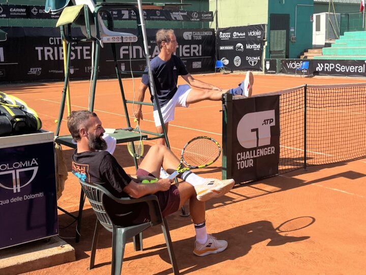 Richard Gasquet e Benoit Paire - Challenger Trieste 2024 (foto: Tennis Events FVG)