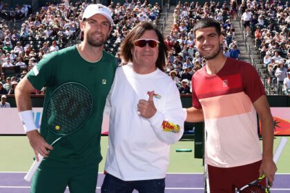 Carlos Alcaraz, Quentin Halys, Lance Davis - Indian Well 2025 (x @BNPPPARIBASOPEN)